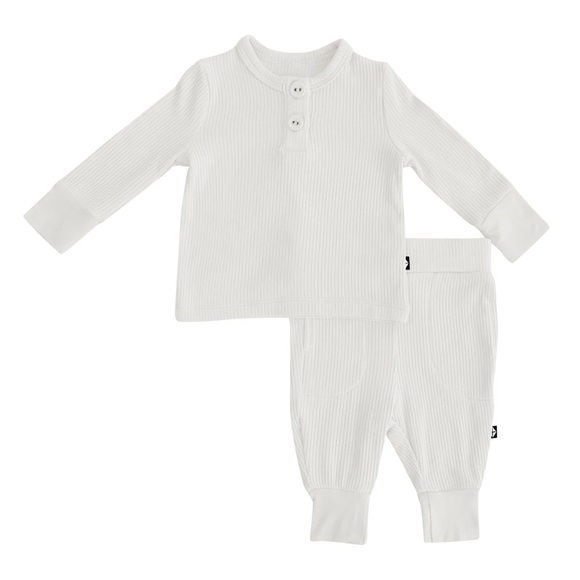 Kyte BABY Ribbed Henley Set - Picture 9 of 9